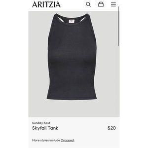Aritzia Skyfall Tank NEW with Tags